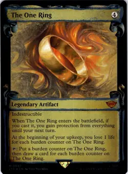 The One Ring (Showcase Scrolls) 697 Universes Beyond: LTR FOIL NM MTG - Image 1