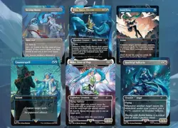 MTG Secret Lair x Hatsune Miku: Winter Diva / Electric Entourage * Rainbow Foil - Image 4