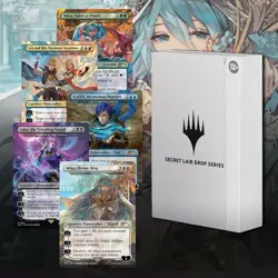 MTG Secret Lair x Hatsune Miku: Winter Diva / Electric Entourage * Rainbow Foil - Image 5
