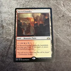 Sacred Foundry - Guilds of Ravnica - MTG Magic the Gathering - NM - Image 1