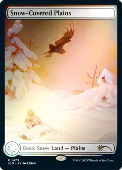 Snow-Covered Plains (1473) (Rainbow Foil) -Foil Near Mint MTG Secret Lair - Image 1