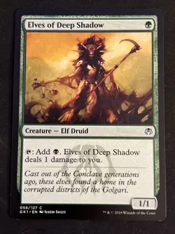 1x Elves of Deep Shadow (056) Guild Kit: Golgari LP MTG Magic x1 MKE - Image 1