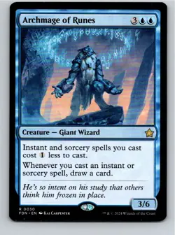 Magic the Gathering Archmage of Runes Foundations MTG Free Shipping! - Image 1