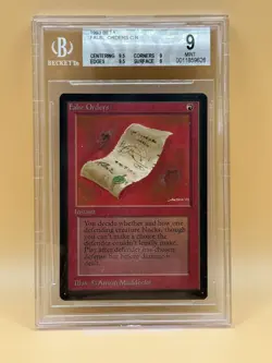 False Orders – 1993 MTG Beta – BGS 9 MINT – Vintage Magic - Image 1