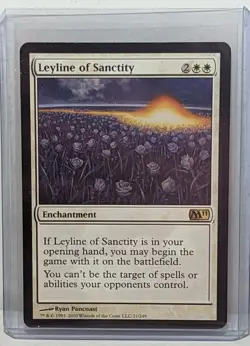 MTG Leyline of Sanctity Magic 2011 21/249 Regular Rare LP - Image 3