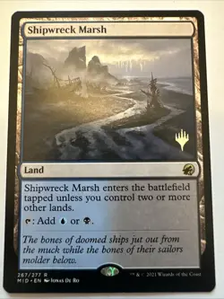 [1x] Shipwreck Marsh - Promo Pack Near Mint, English MID Promo MTG Magic - Image 1