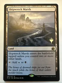[1x] Shipwreck Marsh - Promo Pack Near Mint, English MID Promo MTG Magic - Image 2