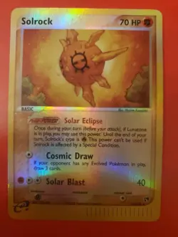 Pokemon TCG: 2003 Solrock 13/100 Sandstorm Holo Rare MP - Image 1