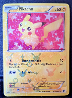 Pikachu RC7/RC25 Radiant Collection Holo Pokemon TCG - Image 1