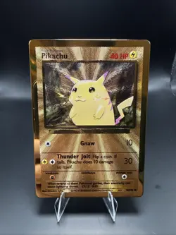 Pokemon TCG Celebrations Pikachu Gold Metal Card 58/102 25th Anniversary A - Image 2