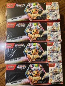 Sams Club Pokemon Prismatic Evolutions Surprise Boxes & Booster Bundles Lot Of 4 - Image 1