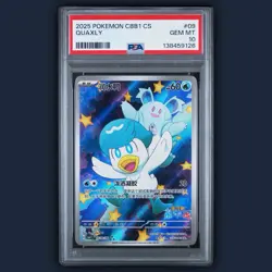 2025 POKEMON SIMPLIFIED CHINESE CBB1 C-GEM PACK VOL 1 #09 Quaxly PSA 10 - Image 1