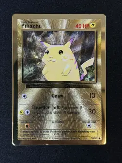 POKEMON PIKACHU GOLD METAL ULTRA PREMIUM COLLECTION CELEBRATIONS 58/102 LP-NM - Image 1