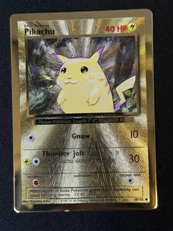 POKEMON PIKACHU GOLD METAL ULTRA PREMIUM COLLECTION CELEBRATIONS 58/102 LP-NM - Image 2