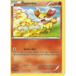 POKEMON CARD FENNEKIN 11/124 NO 653 FOX POKEMON TCG CCG - Image 1