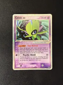Pokemon TCG Celebi ex 17/17 POP Series 2 Ultra Rare Holo 80 HP Nintendo Basic - Image 1
