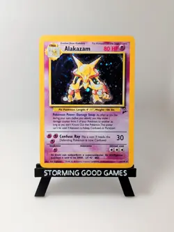 Alakazam 1/130 - Pokemon Base Set 2 Holo Rare Unlimited WOTC - Image 1