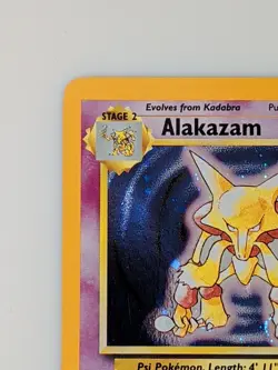 Alakazam 1/130 - Pokemon Base Set 2 Holo Rare Unlimited WOTC - Image 3