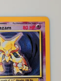 Alakazam 1/130 - Pokemon Base Set 2 Holo Rare Unlimited WOTC - Image 4