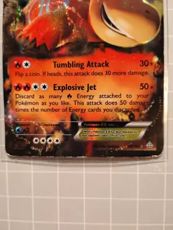 2015 Pokemon Camerupt EX - Primal Clash 29/160 XY HOLO Ultra Rare - Image 2