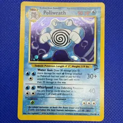 Poliwrath 15/130 Holo Rare WotC Card Pokemon Base Set 2 - Image 1