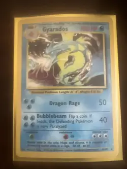 Pokemon Gyarados Holo Rare 6/102 1999 Unlimited Base Set - Image 1