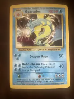 Pokemon Gyarados Holo Rare 6/102 1999 Unlimited Base Set - Image 2