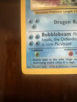 Pokemon Gyarados Holo Rare 6/102 1999 Unlimited Base Set - Image 3