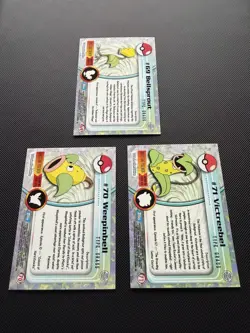 Pokemon Bellsprout Weepinbell & Victreebel - TOPPS TCG (Blue Logo) HOLO SHINY - Image 2
