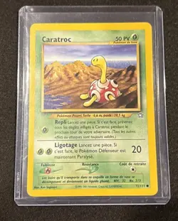 [French] Caratroc (Shuckle) 72/111 Neo Genesis Regular Pokemon Tcg Low Pop - Image 1