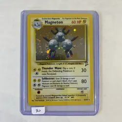 Pokemon TCG Base Set 2 Magneton 9/130 Vintage Holo Unlimited Holo Rare 2000/LP - Image 1