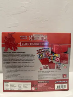 Pokemon TCG Sword & Shield Battle Styles Elite Trainer Box ETB (RED) W/ Acrylic - Image 4