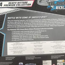 Pokemon TCG Unova Heavy Hitters Premium Collection Black Bolt & White Flare NEW - Image 3