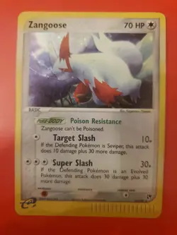 Pokemon TCG: 2003 Zangoose 14/100 Sandstorm Holo Rare LP - Image 1