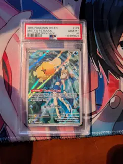 Pokemon 2025 SV Destined Rivals Dri en Misty's Psyduck #193/182 PSA 10 - Image 1