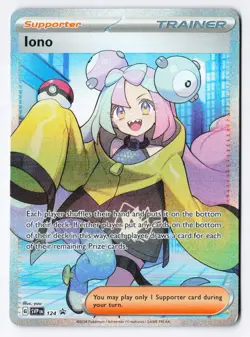 Iono 124 - Pokemon SV Scarlet & Violet Black Star Promo Full Art Trainer Holo NM - Image 1
