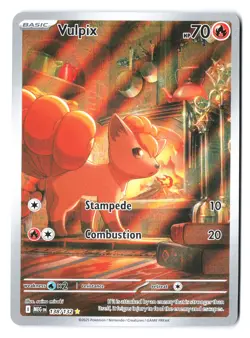 Vulpix 138/132 - Pokemon Mega Evolution Illustration Rare IR Full Art Holo NM - Image 1