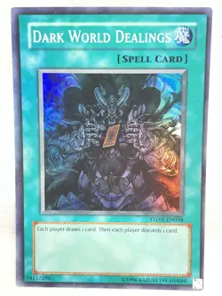 3x Dark World Dealings STON-EN038 Strike of Neos Unlimited LP Playset - Image 4
