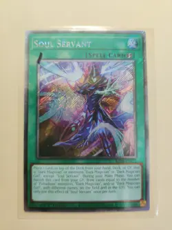 Yu-Gi-Oh! Soul Servant (Platinum Secret Rare) RA03-EN271 1st Ed NM - Image 1
