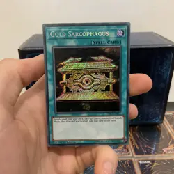 Yugioh Gold Sarcophagus HISU-EN051 Secret Rare 1st Edition NM - Image 2
