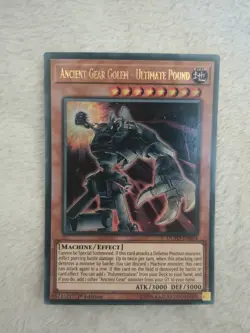 Ancient Gear Golem-Ultimate Pound - DUPO-EN054 Ultra Rare 1st - Yugioh - Image 1