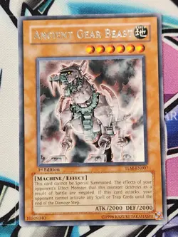 Yu-Gi-Oh Ancient Gear Beast 1st Edition Rare TLM-EN007 - Image 1
