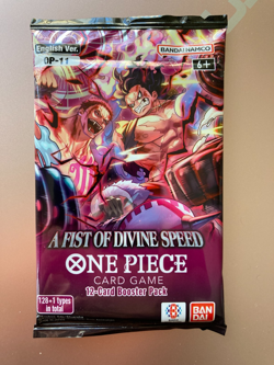 ONE PIECE-A Fist of Divine Speed-OP11 Sealed Booster Pack-English - Image 1