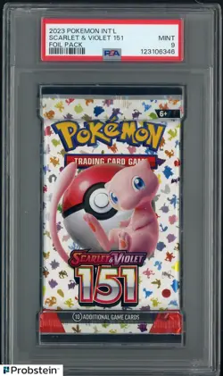2023 Pokemon International Scarlet Violet Card 151 Foil Booster Pack PSA 9 MINT - Image 1