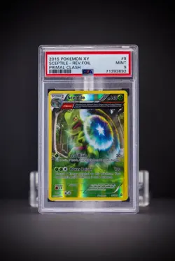 2015 Pokemon XY Sceptile Rev Foil Primal Clash 9 PSA 9 - Image 1
