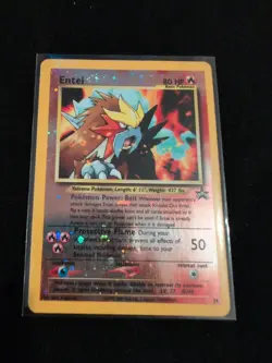 Entei #34 [Reverse Holo] Black Star Promo: WOTC - Pokemon Card TCG - Image 1