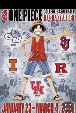 One Piece Monkey.D.Luffy 2026 College Basketball U.S. Voyage Trading Card/Poster - Image 5