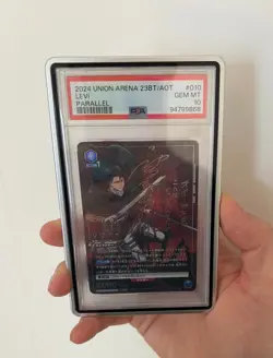 PSA 10 UNION ARENA ATTACK ON TITAN UA23BT/AOT-1-010 SR☆☆ LEVI - Image 1