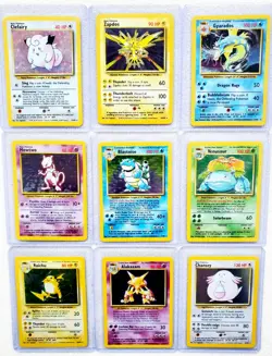 9x Base Set HOLO LOT! Pokemon BLASTOISE VENUSAUR ALAKAZAM + More Holo Rare WOTC - Image 1