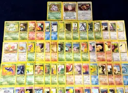 Vintage Pokemon Card Lot of 124 - WOTC Base Set 2 Nidoking Clefable Holo Rares - Image 2